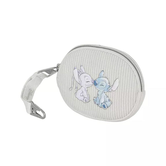 Porte monnaie velours côtelé Stitch Angel