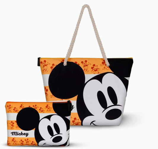 Sac de Plage Soleil et Trousse de toilette Mickey