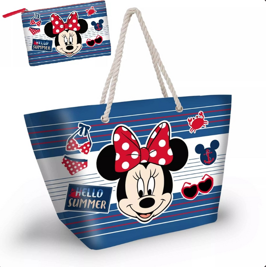 Sac de Plage et Trousse de Toilette : Minnie