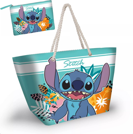 Sac de Plage et Trousse de Toilette :  Stitch