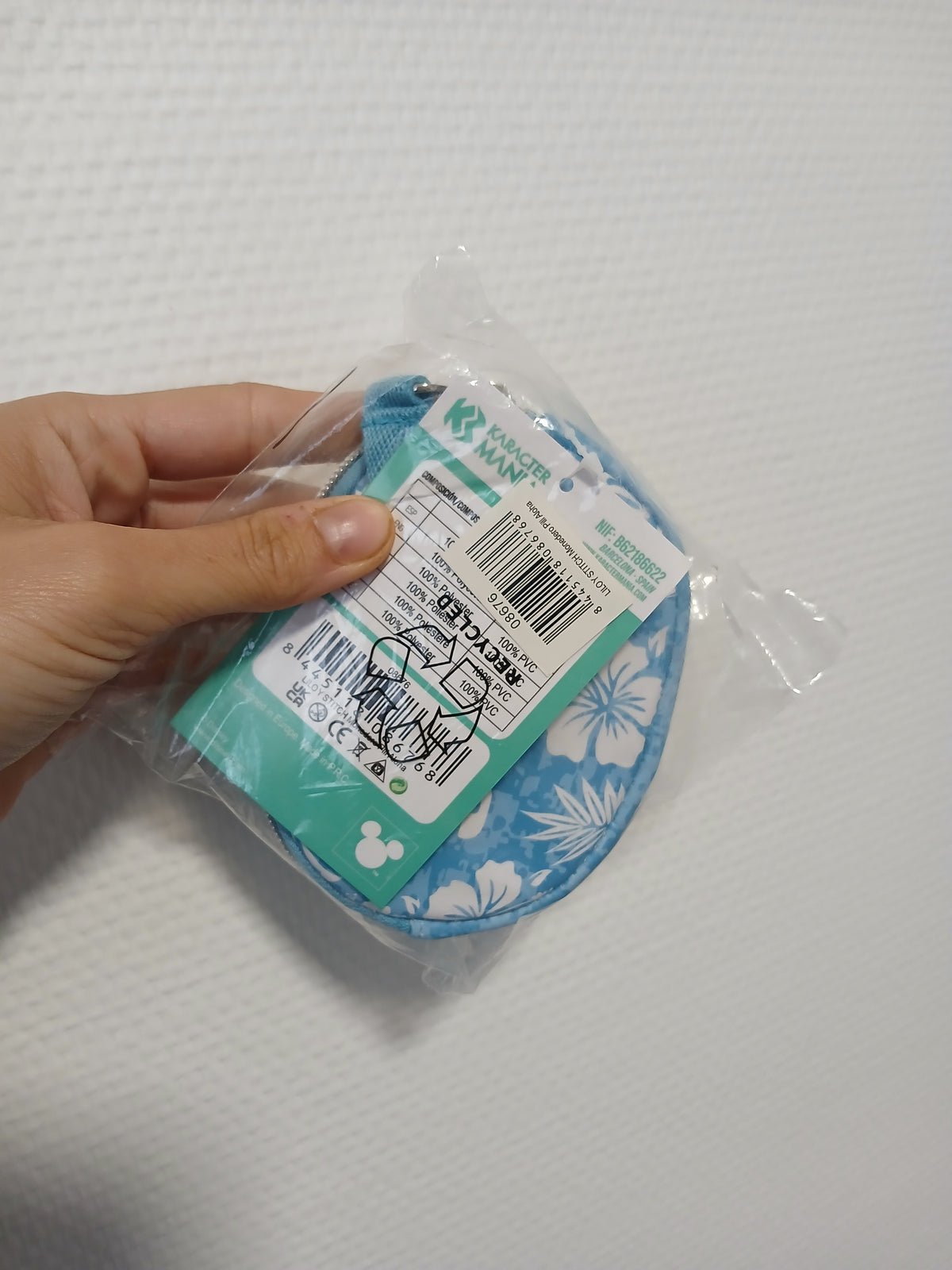 Porte monnaie Stitch bleu