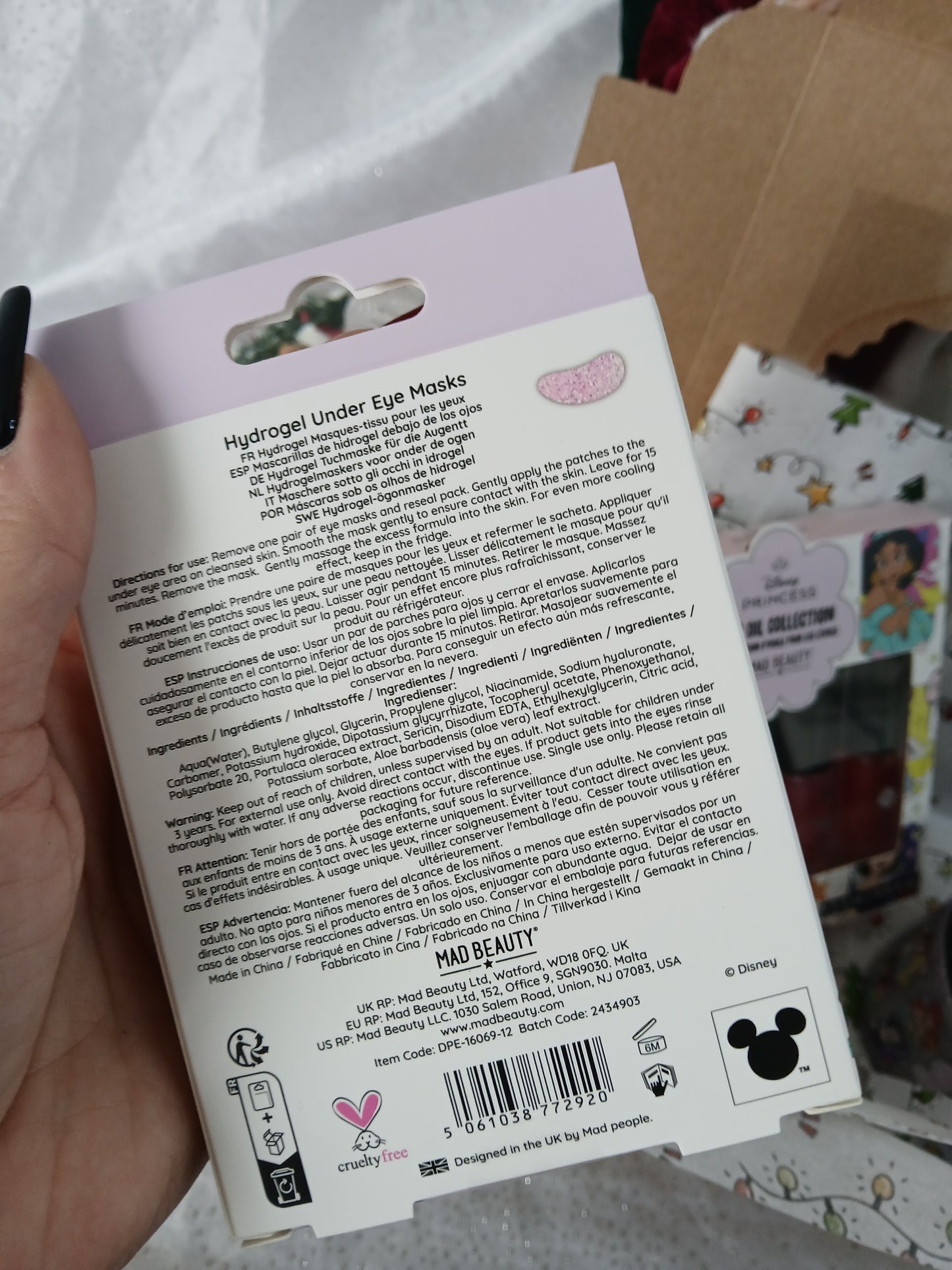Box de Noël Princesses Disney – Coffret Beauté & Détente🌺
