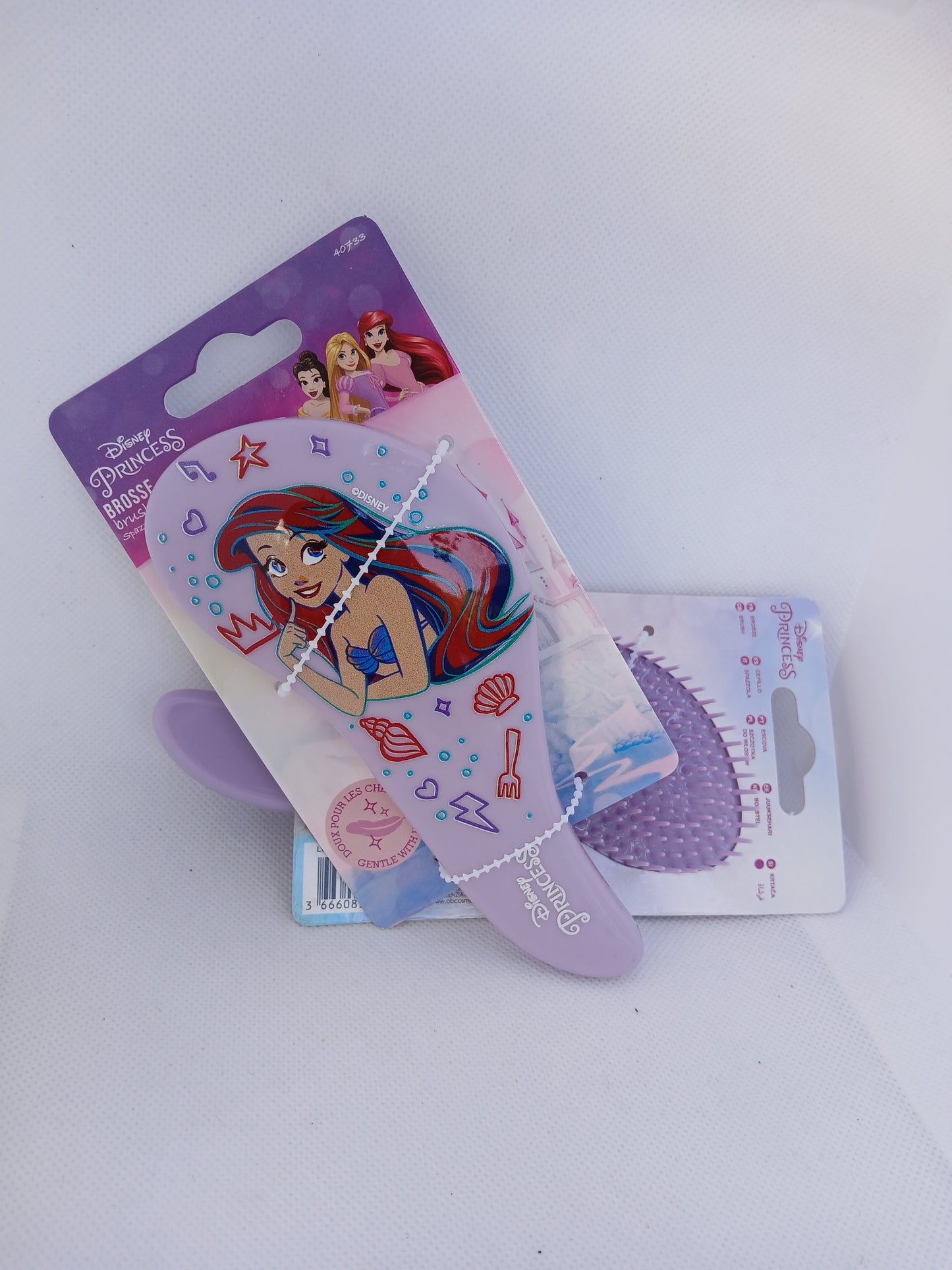 Mini Brosse Démêlante – Ariel, La Petite Sirène (Disney)