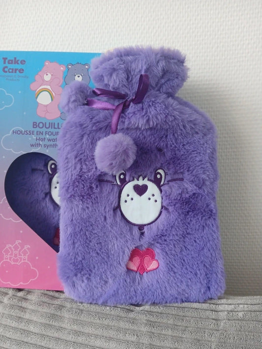 💜 Bouillotte Toute Douce Bisounours Violet – 1L 💜