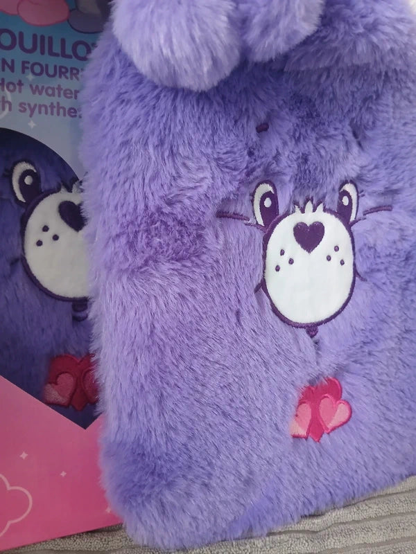 💜 Bouillotte Toute Douce Bisounours Violet – 1L 💜