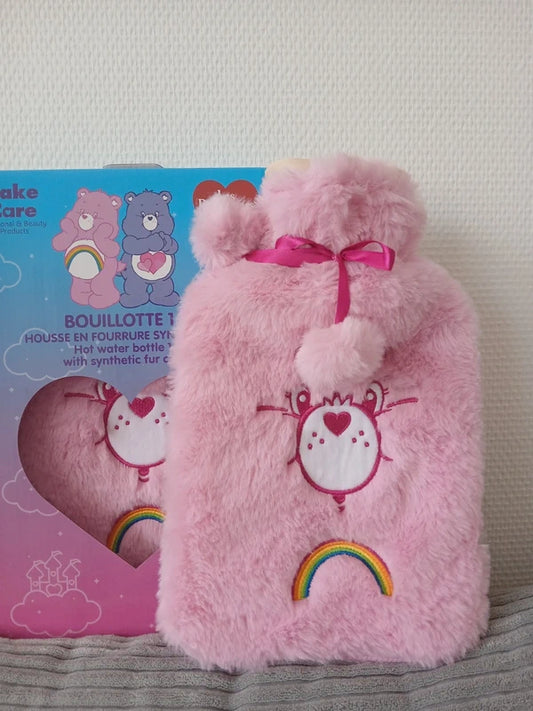 💖 Bouillotte Toute Douce Bisounours Rose – 1L 💖