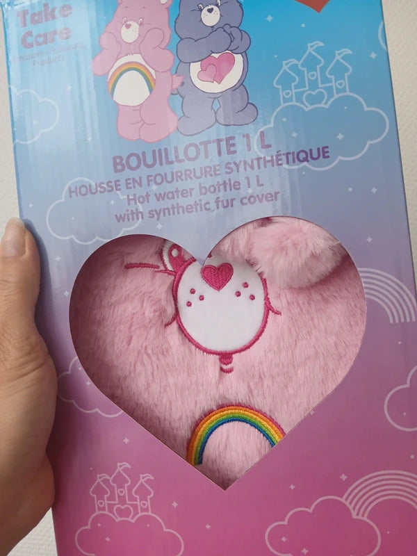 💖 Bouillotte Toute Douce Bisounours Rose – 1L 💖