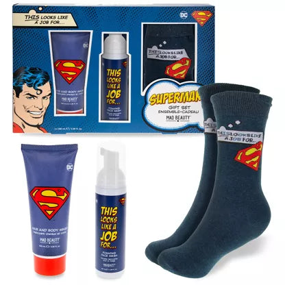 Coffret Chaussettes & Soins Corporels – Superman (Warner Bros.)