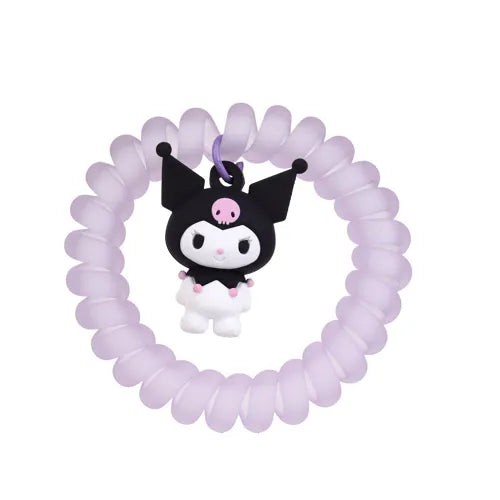 Set de 2 élastiques spiral pour cheveux Kuromi